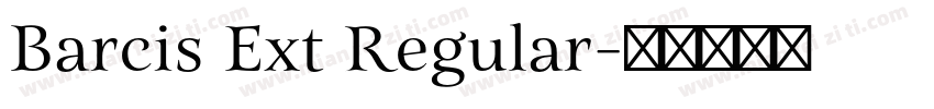 Barcis Ext Regular字体转换